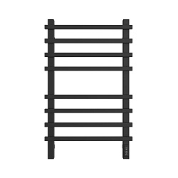 Полотенцесушитель электрический STOUT TECHNO quadro 80*50 Черный матовый