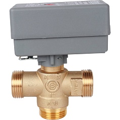 STOUT  3-Ходовой зональный клапан, сервопривод 230V, с кабелем 1м., НР 1"