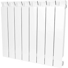 STOUT  STYLE 500 8 секций радиатор биметаллический боковое подключение (белый RAL 9010)