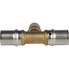 STOUT   Тройник переходной 20х16х20 для металлопластиковых труб прессовой