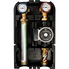 STOUT SDG-0001 Насосная группа с прямым контуром 1" с насосом Grundfos UPSO 25-65 в теплоизоляции