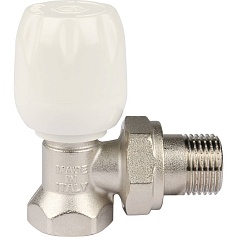 STOUT SVRs Клапан ручной терморегулирующий с неподъемным шпинделем, угловой 1/2"