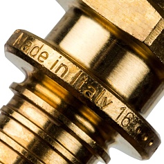 STOUT  Переходник с наружной резьбой 16xR 1/2" для труб из сшитого полиэтилена аксиальный