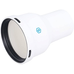 STOUT Элемент дымохода конденсац.адаптер увелич. DN60/80  134 мм м/п 