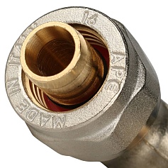 STOUT   Угольник  90° 16х16 для металлопластиковых труб винтовой