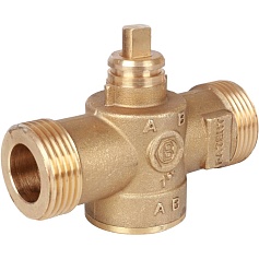 STOUT  2-Ходовой зональный клапан, сервопривод 230V, с 3-х жильным кабелем 1м., НР 1"