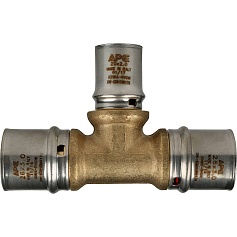 STOUT   Тройник переходной 26х20х26 для металлопластиковых труб прессовой