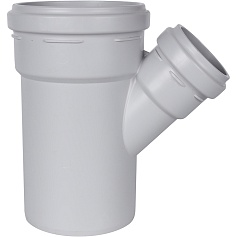 STOUT SKB-0015-115845 STOUT D 110 x 58 / 45° Тройник канализационный бесшумный