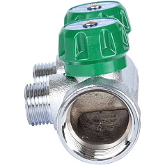 STOUT  SMB-6849-011202 STOUT Коллектор регулирующий 1", 2 отвода 1/2" плоское уплотнение