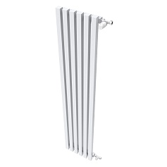 Радиатор STOUT TUBE QUADRO QV40-1750-6 RAL1T104S9016 (белый муар)