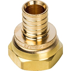 STOUT  Переходник с накидной гайкой 16xG 1/2" для труб из сшитого полиэтилена аксиальный