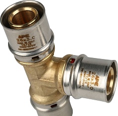 STOUT   Тройник равнопроходный 26х26х26 для металлопластиковых труб прессовой
