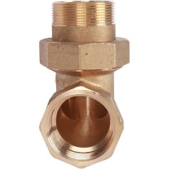 STOUT  Разъемное угловое  соединение "американка" ВН, уплотнение под гайкой o-ring кольцо 2"