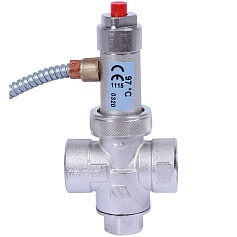 STOUT SVS-0007 Термоклапан для твердотопливных котлов 1/2", капиляр, 1300 мм.