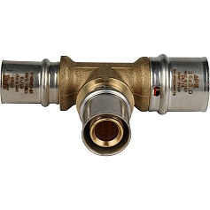 STOUT   Тройник переходной 26х20х20 для металлопластиковых труб прессовой