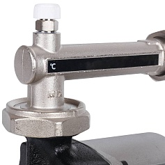 STOUT  Насосно-смесительный узел с термостатическим клапаном 20-43°C жидкокристаллическим термометром, с насосом UPSO 25-65, 130 mm