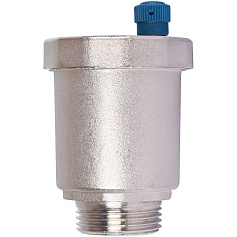 STOUT  Воздухоотводчик автоматический вертикальный выпуск, нар.р. 3/4" никель.