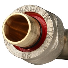 STOUT   Угольник  90° 20х20 для металлопластиковых труб винтовой