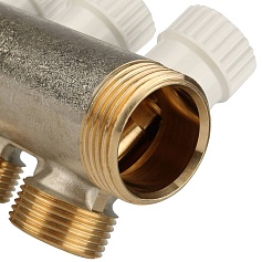 STOUT  Коллектор распределительный 1", 4 отвода 3/4"ЕК 