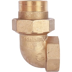 STOUT  Разъемное угловое  соединение "американка" ВН, уплотнение под гайкой o-ring кольцо 2"