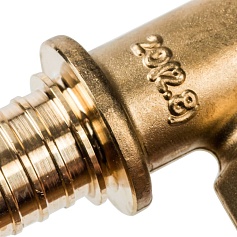 STOUT  Тройник-переходник с внутренней резьбой 20xR 3/4" для труб из сшитого полиэтилена аксиальный