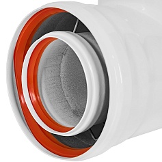 STOUT SCR-8125-000002 STOUT Конденсатоотводчик Т-образный традиц. коакс. D80(п-м)/125(п-м) с заглушкой и патрубком