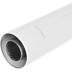 STOUT SCR-6010-000751 STOUT Горизонтальный проход через стену с наконечником Антилед традиц. коакс. D60(п)/100(п), L750 (без декоративных накладок)