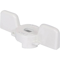 STOUT  Ручка-бабочка для шарового крана STOUT 1"- 1 1/4" (Белая)