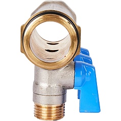 STOUT SMB 6211 011203 STOUT Коллектор с шаровыми кранами 1", 3 отвода 1/2" (синие ручки)