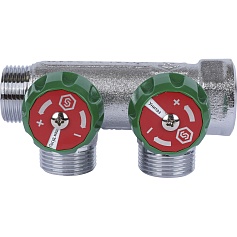 STOUT  SMB-6850-343402 STOUT Коллектор регулирующий 3/4", 2 отвода 3/4"ЕК
