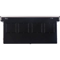 STOUT  Конвектор внутрипольный SCN 80.240.800 (Решётка роликовая, анодированный алюминий)