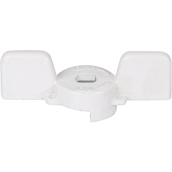 STOUT  Ручка-бабочка для шарового крана STOUT 1"- 1 1/4" (Белая)