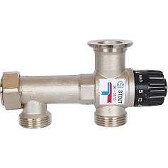 STOUT  SDG-0120-005010 STOUT Насосно-смесительный узел с термостатическим клапаном 20-55°C, без насоса