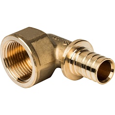 STOUT  Угольник-переходник с внутренней резьбой 25xG 3/4" для труб из сшитого полиэтилена аксиальный