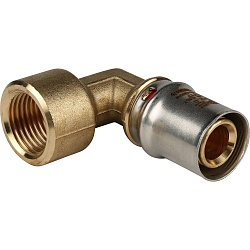 STOUT   Угольник-переходник с внутренней резьбой 1/2"х20 для металлопластиковых труб прессовой