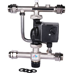 STOUT  Насосно-смесительный узел с термостатическим клапаном 30-60°C, с насосом UPSO 25-65, 130 mm