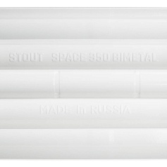 STOUT  Space 350 12 секций радиатор биметаллический боковое подключение RAL9016