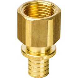 STOUT  Переходник с внутренней резьбой 16xG 1/2" для труб из сшитого полиэтилена аксиальный