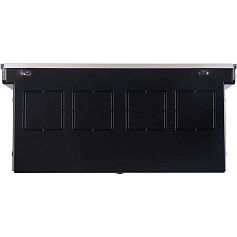 STOUT  Конвектор внутрипольный SCN 80.240.2200 (Решётка роликовая, анодированный алюминий)