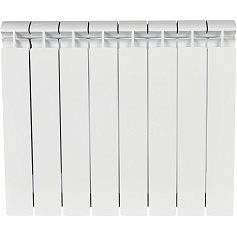 STOUT ALPHA 500 8 секций радиатор биметаллический боковое подключение (белый RAL 9016)