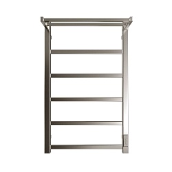 Полотенцесушитель электрический STOUT JAZZ quadro 80*50 Полированный с полкой