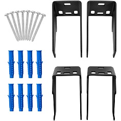 Стальной трубчатый радиатор STOUT TUBE QUADRO 4 секции боковое подключение QV40-1750-4 RAL1T103S9005 (черный матовый муар)