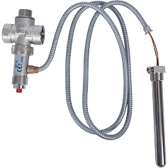 STOUT SVS-0007 Термоклапан для твердотопливных котлов 1/2", капиляр, 1300 мм.