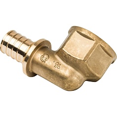 STOUT  Угольник-переходник с внутренней резьбой 25xG 3/4" для труб из сшитого полиэтилена аксиальный