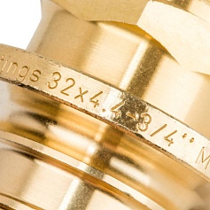 STOUT  Переходник с наружной резьбой 32xR 3/4" для труб из сшитого полиэтилена аксиальный