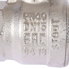 STOUT SVB Кран шаровой стандартнопроходной, ВР/НР, ручка рычаг 1/2" 