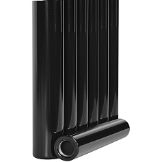 Стальной трубчатый радиатор STOUT TUBE ROUND 6 секций боковое подключение R40 1-1750-6 RAL9005