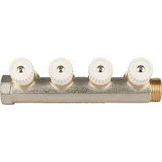 STOUT  Коллектор распределительный 3/4", 4 отвода 3/4"ЕК 