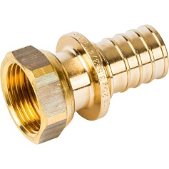 STOUT  Переходник с накидной гайкой 25xG 3/4" для труб из сшитого полиэтилена аксиальный