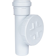 STOUT SKB-0014-000058 D 58 Ревизия с круглой крышкой канализационная бесшумная